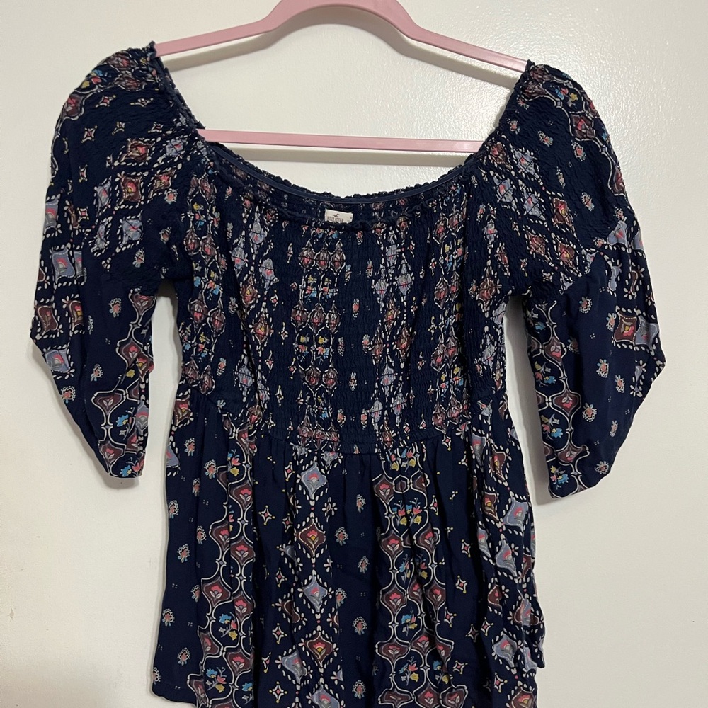 Hollister Navy Blouse